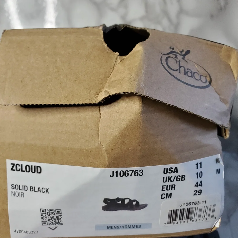 Chaco Black Men's Sandals Zcloud 11